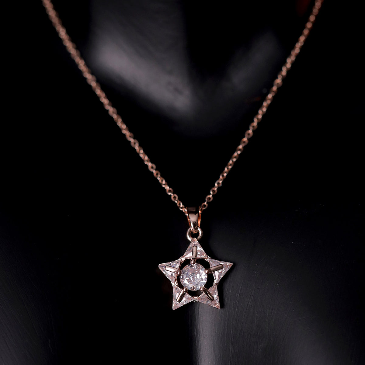 Rose Gold Plated Star Necklace