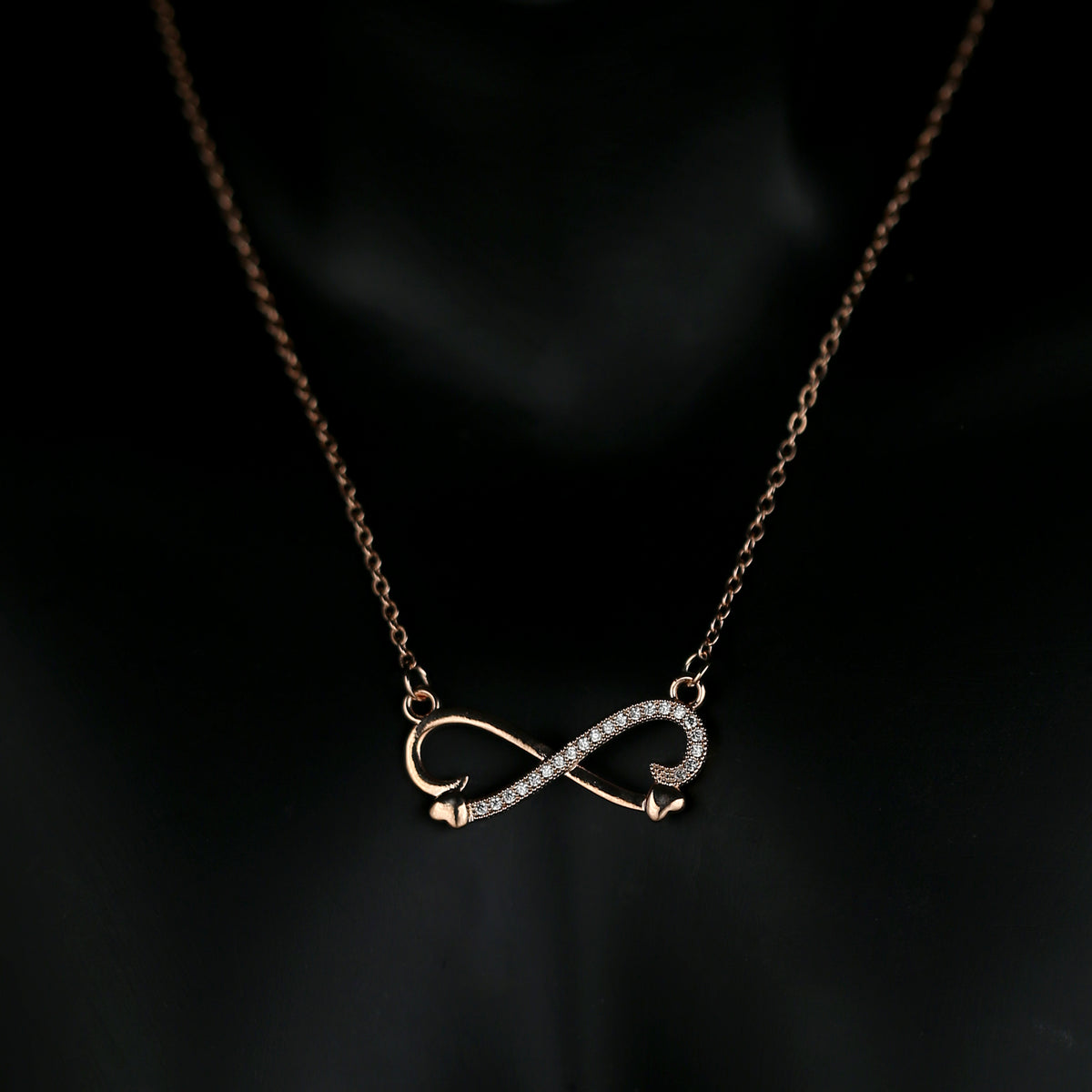 Infinity Heart Pendant Necklace