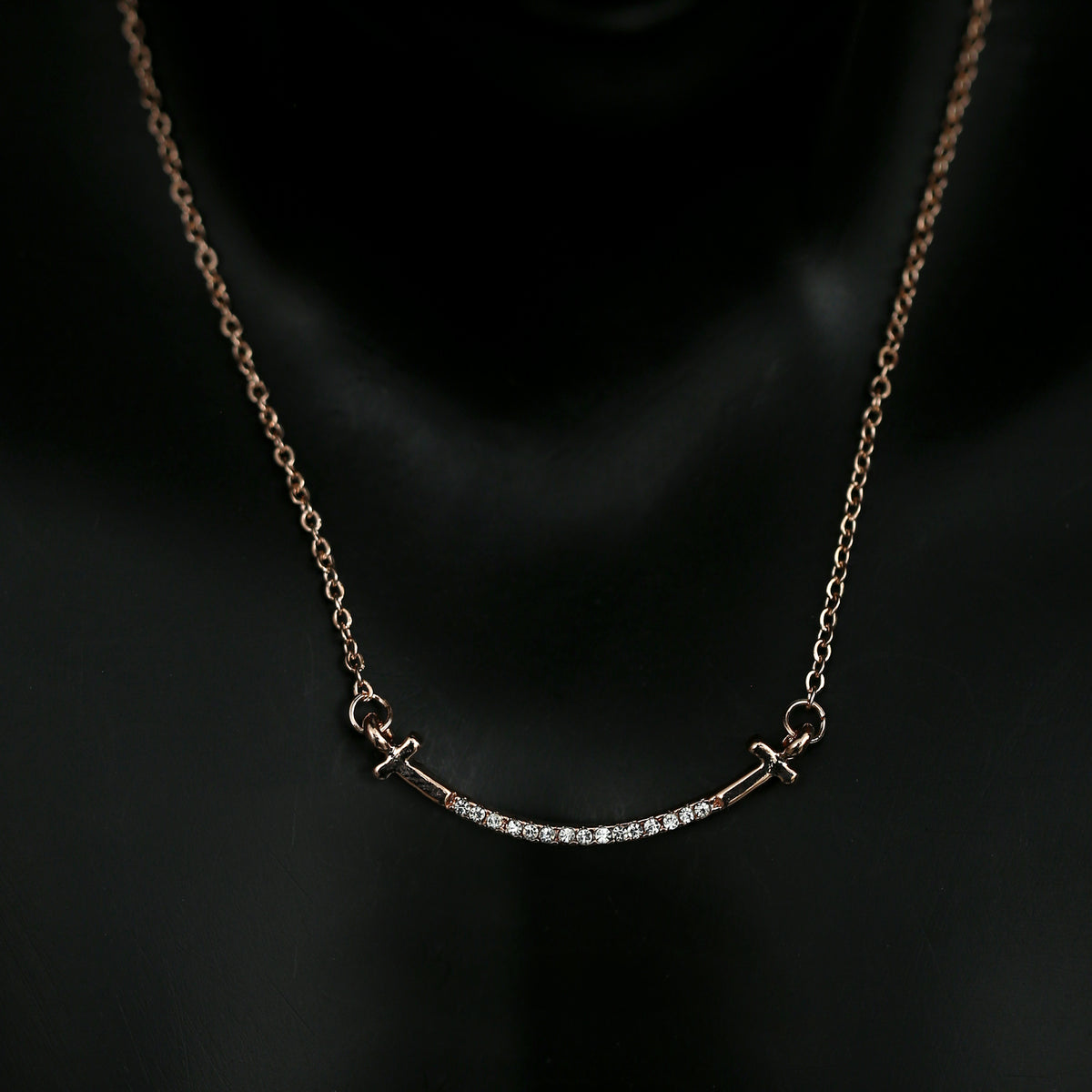 Diamond Bar Necklace