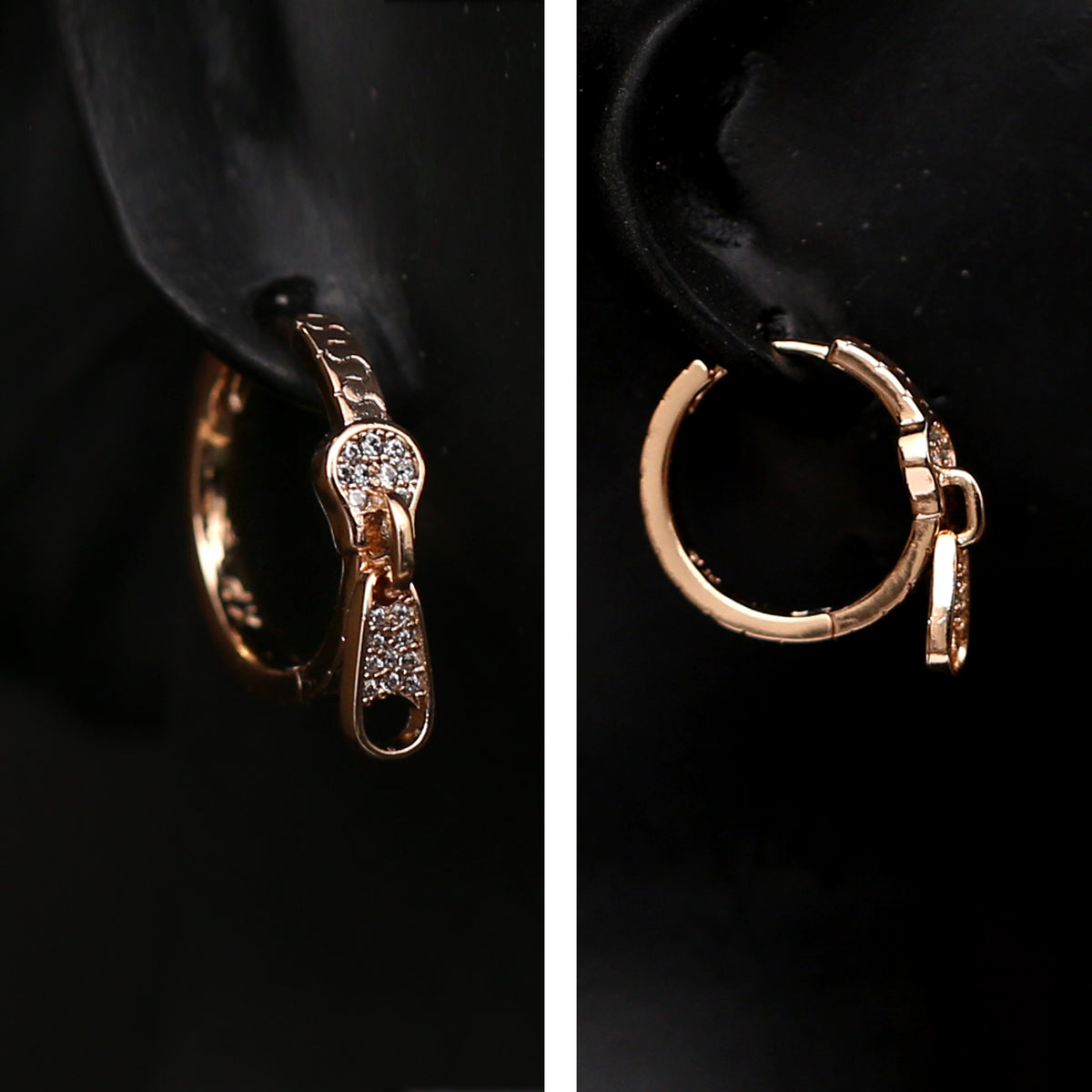 Elegance Unlocked: Dazzling Hoop Earrings