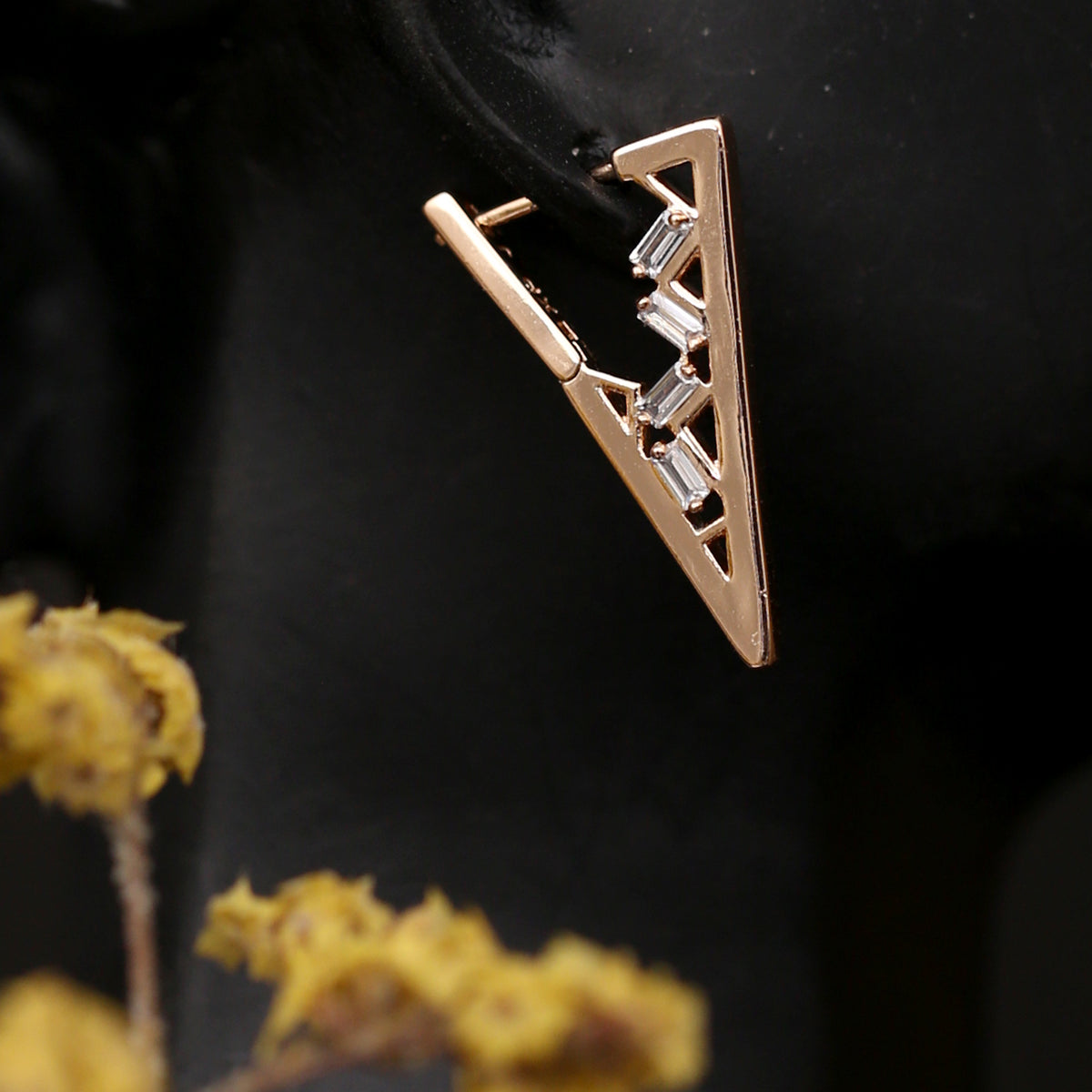 Radiant Elegance: Discover Our Stunning Triangle Earrings